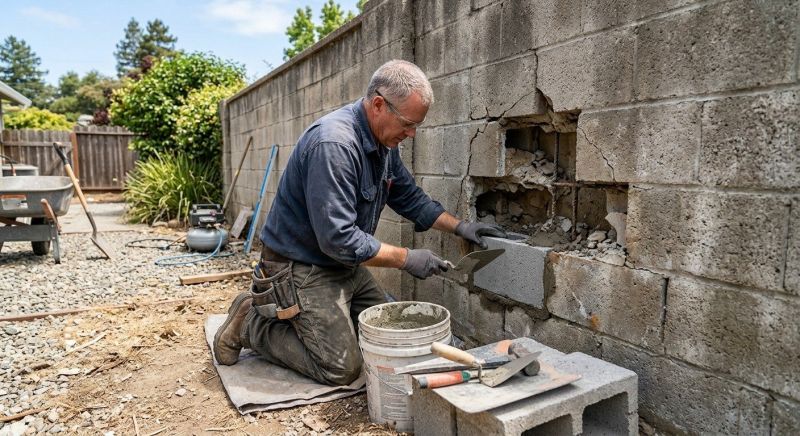 Concrete Block Repair in Oak Harbor, WA