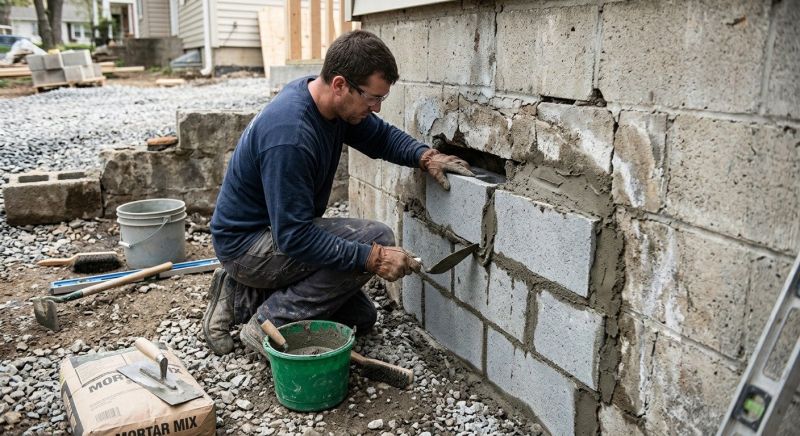 Concrete Block Repair in Burlington, WA