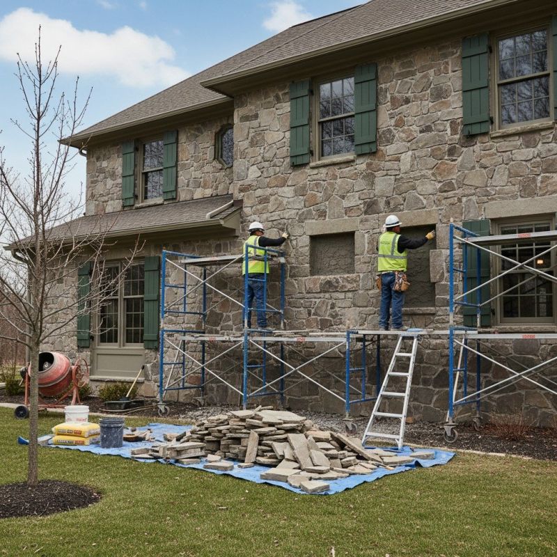 Our team working on Masonry Service projects in Skagit County, WA
