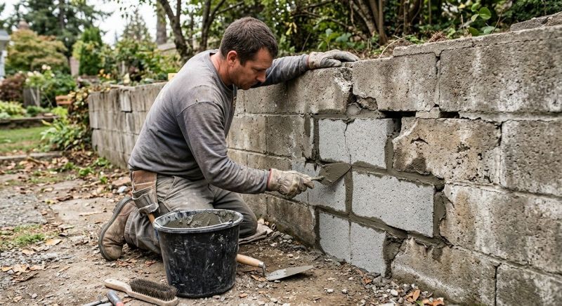 Block Wall Repair in Burlington, WA
