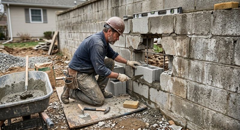 Block Wall Repair in Burlington, WA