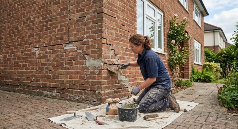Brick Fence Repair in Skagit County, WA