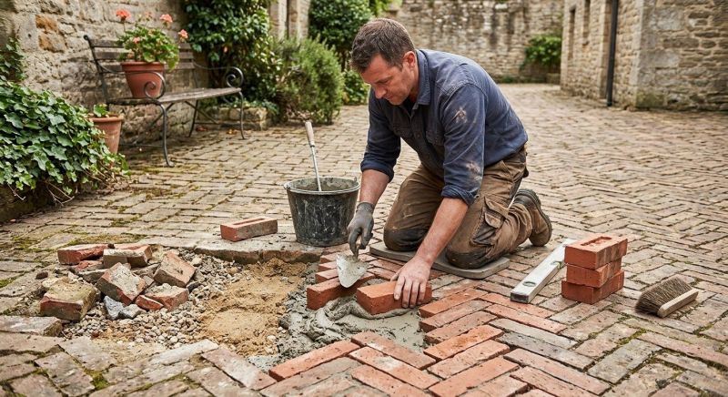 Brick Hardscape Repair in Skagit County, WA