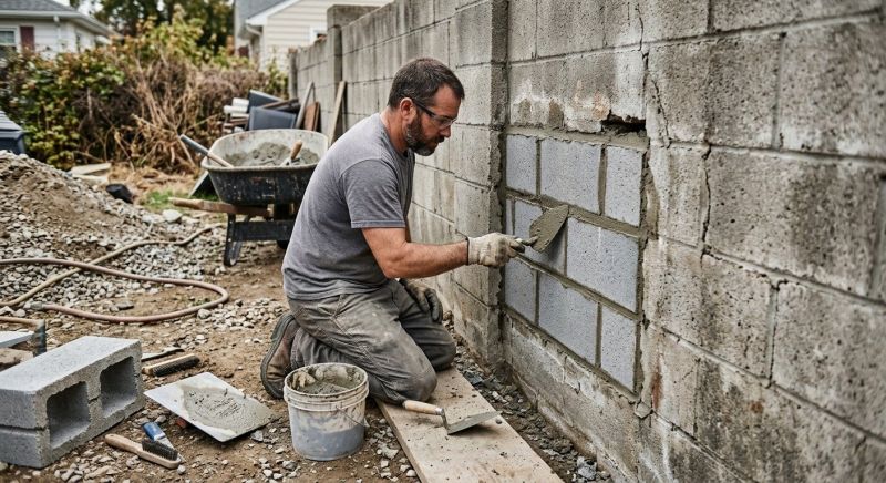 Cement Block Repair in Skagit County, WA