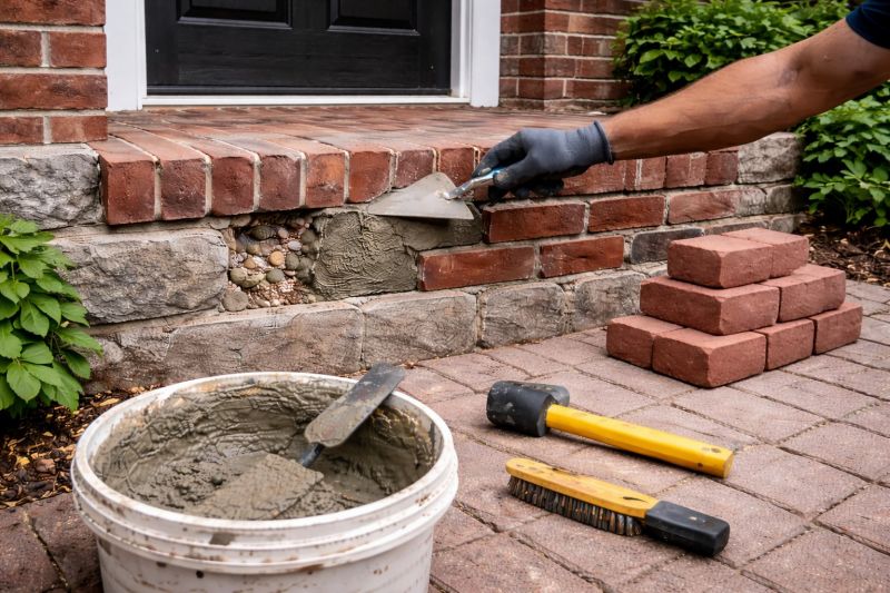 Entryway Brick Repair in Skagit County, WA