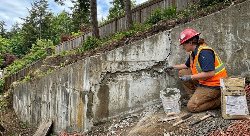 Retaining Wall Repair in Island County, WA