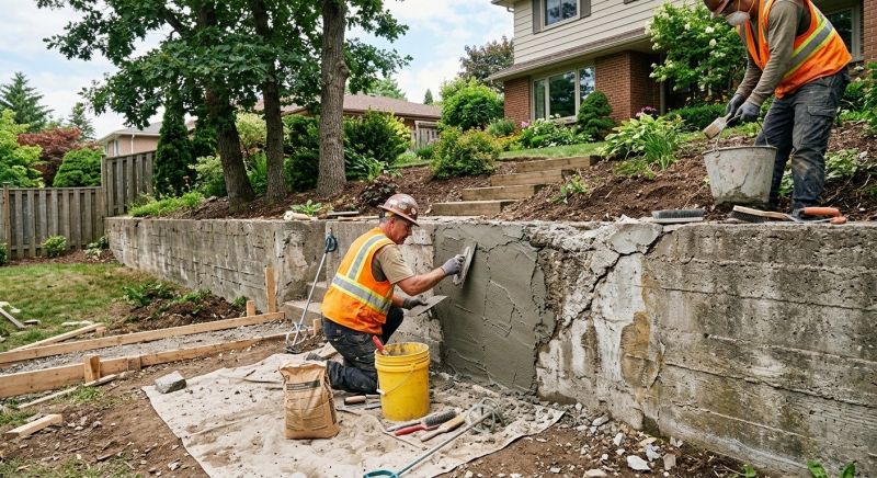Retaining Wall Repair in Oak Harbor, WA