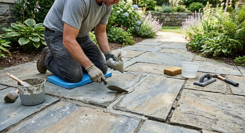 Stone Walkway Repair in Skagit County, WA