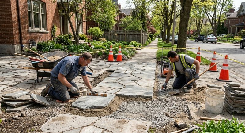 Stone Walkway Repair in Skagit County, WA