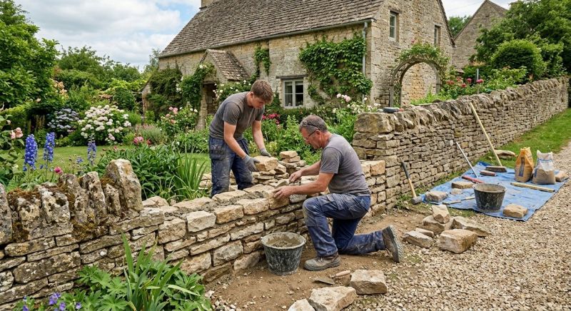 Stone Wall Repair in Island County, WA